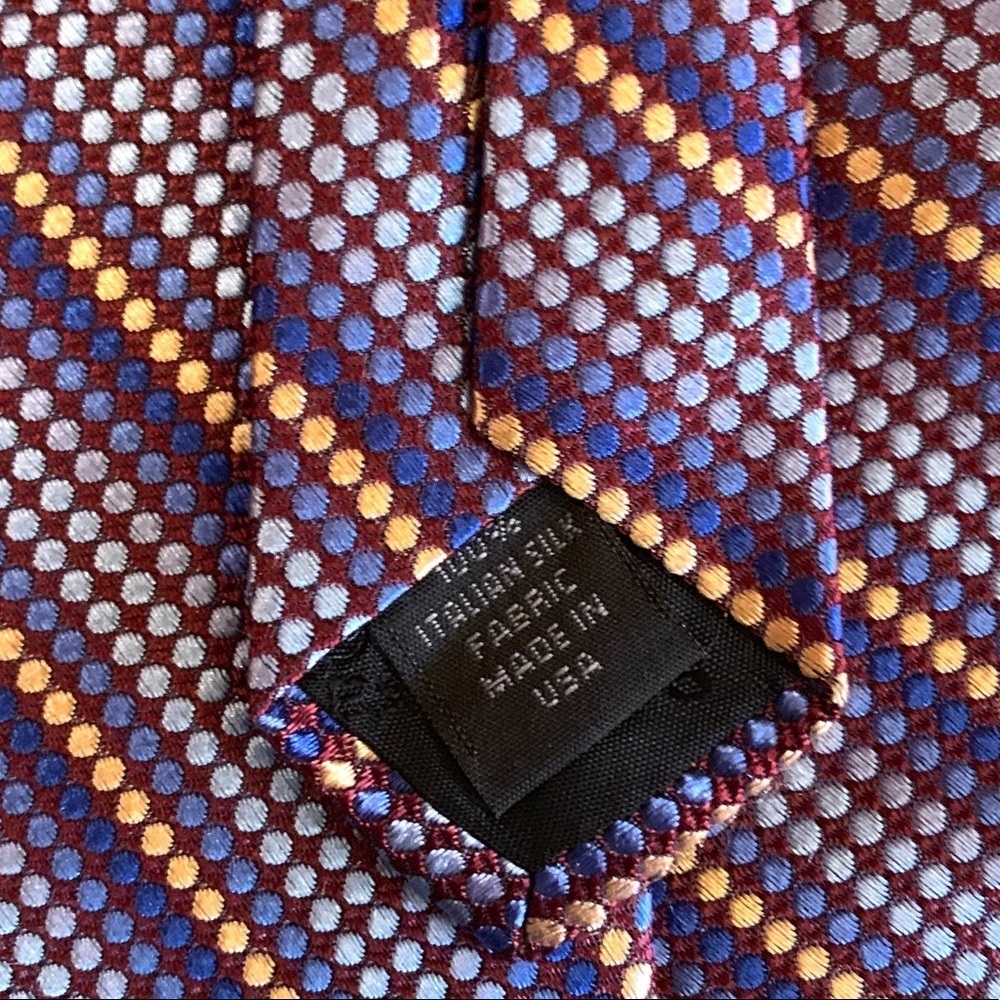 Express Purple and Gold Striped Tie - Picture 7 of 9